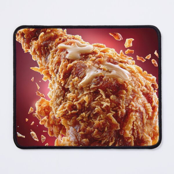 Item preview, Golden Crispy Fried Chicken Drumstick | Crunchy Food Art | Crispy Comfort Food Illustration designed and sold by Grafititee.