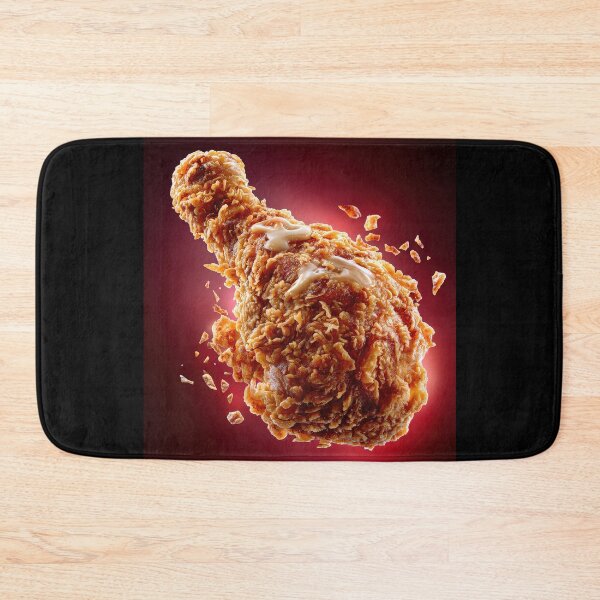 Item preview, Golden Crispy Fried Chicken Drumstick | Crunchy Food Art | Crispy Comfort Food Illustration designed and sold by Grafititee.
