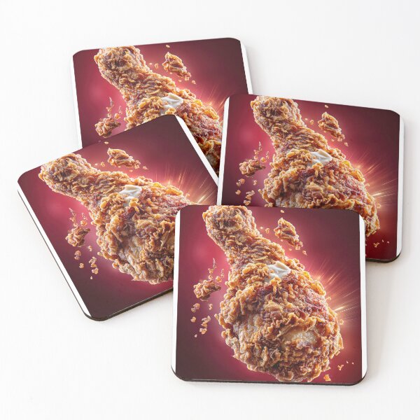 Item preview, Golden Crispy Fried Chicken Drumstick | Crunchy Food Art | Crispy Comfort Food Illustration designed and sold by Grafititee.