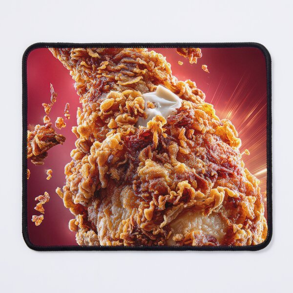 Item preview, Golden Crispy Fried Chicken Drumstick | Crunchy Food Art | Crispy Comfort Food Illustration designed and sold by Grafititee.