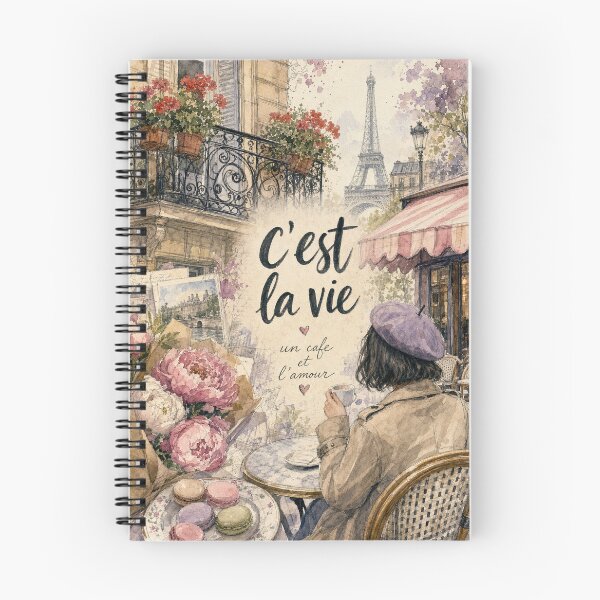 Item preview, Watercolor Paris France - C'est la Vie Travel Art Collage designed and sold by VisualArtsOasis.