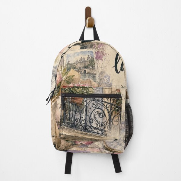 Item preview, Watercolor Paris France - C'est la Vie Travel Art Collage designed and sold by VisualArtsOasis.