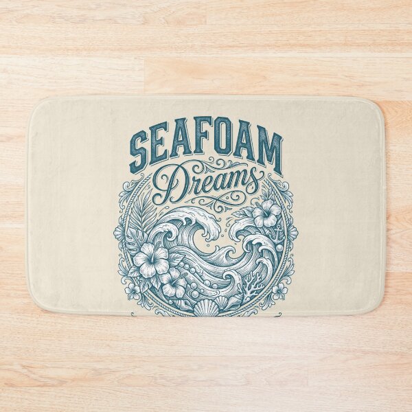 Item preview, Seafoam Dreams – Coastal Cowgirl Floral Ocean Design designed and sold by Sea Gem.