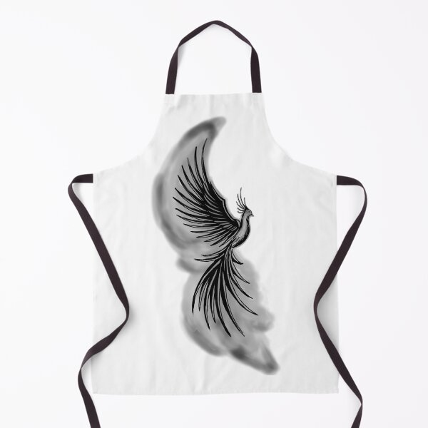 Item preview, Ash and Smoke Phoenix - Grey Flame Firebird Art designed and sold by URSM.