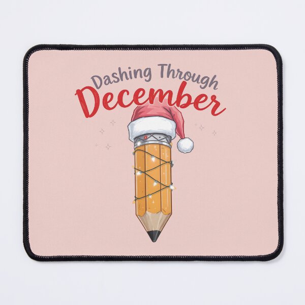 Item preview, Dashing Through December Christmas Teacher Pencil Shirt designed and sold by Raw Tigers.