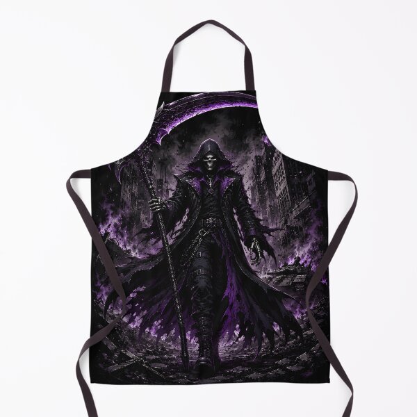 Item preview, Apocalyptic Grim Reaper - Dark Purple Swordsman Coat Skeleton designed and sold by ColonelOkten.