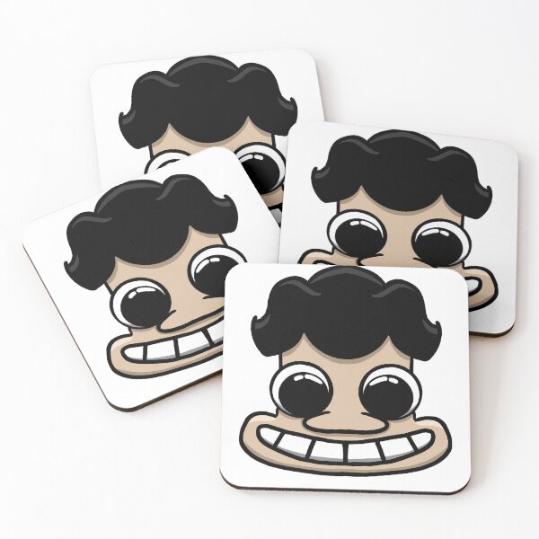 Item preview, Funny Troll Face Black Hair – Meme Sticker Art designed and sold by davidmalec.