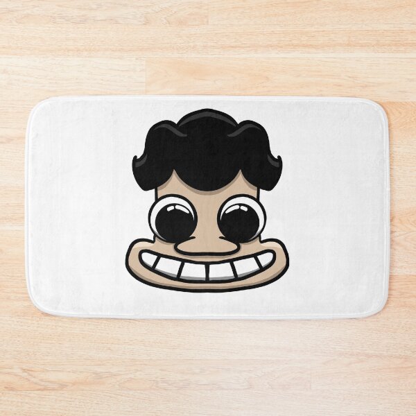 Item preview, Funny Troll Face Black Hair – Meme Sticker Art designed and sold by davidmalec.