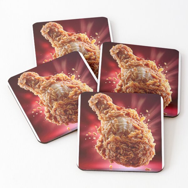 Item preview, Golden Crispy Fried Chicken Drumstick | Crunchy Food Art | Crispy Comfort Food Illustration designed and sold by Grafititee.