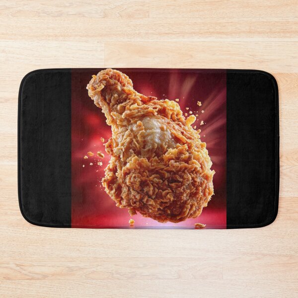 Item preview, Golden Crispy Fried Chicken Drumstick | Crunchy Food Art | Crispy Comfort Food Illustration designed and sold by Grafititee.