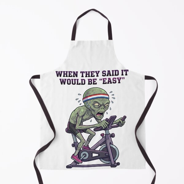 Item preview, Alien Spin Class Struggle - Funny Sweaty Workout T-Shirt designed and sold by NexxaStoree.