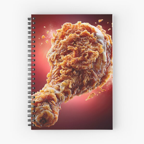 Item preview, Golden Crispy Fried Chicken Drumstick | Crunchy Food Art | Crispy Comfort Food Illustration designed and sold by Grafititee.