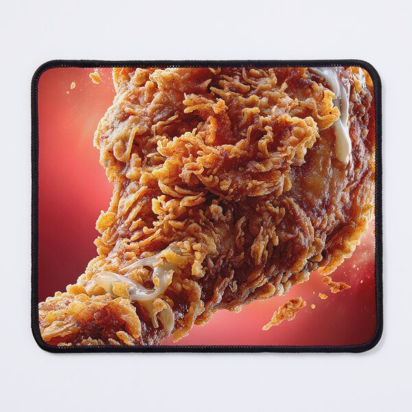 Item preview, Golden Crispy Fried Chicken Drumstick | Crunchy Food Art | Crispy Comfort Food Illustration designed and sold by Grafititee.
