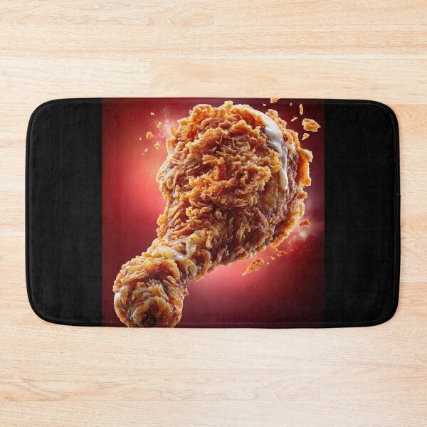 Item preview, Golden Crispy Fried Chicken Drumstick | Crunchy Food Art | Crispy Comfort Food Illustration designed and sold by Grafititee.