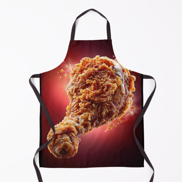 Item preview, Golden Crispy Fried Chicken Drumstick | Crunchy Food Art | Crispy Comfort Food Illustration designed and sold by Grafititee.
