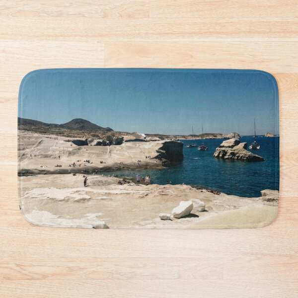 Item preview, Sarakiniko Beach Milos Greece Art Print designed and sold by DiscoDigitals.