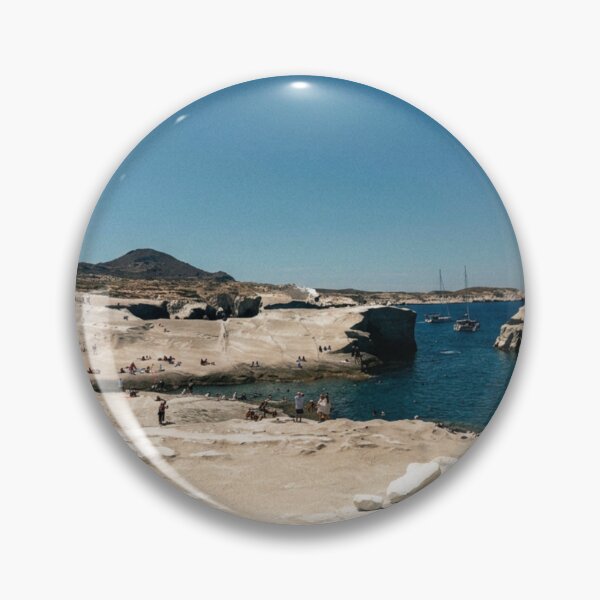 Item preview, Sarakiniko Beach Milos Greece Art Print designed and sold by DiscoDigitals.