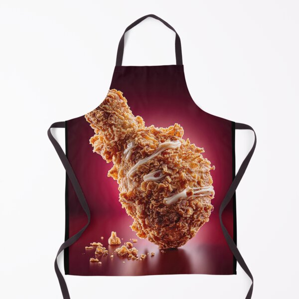 Item preview, Golden Crispy Fried Chicken Drumstick | Crunchy Food Art | Crispy Comfort Food Illustration designed and sold by Grafititee.