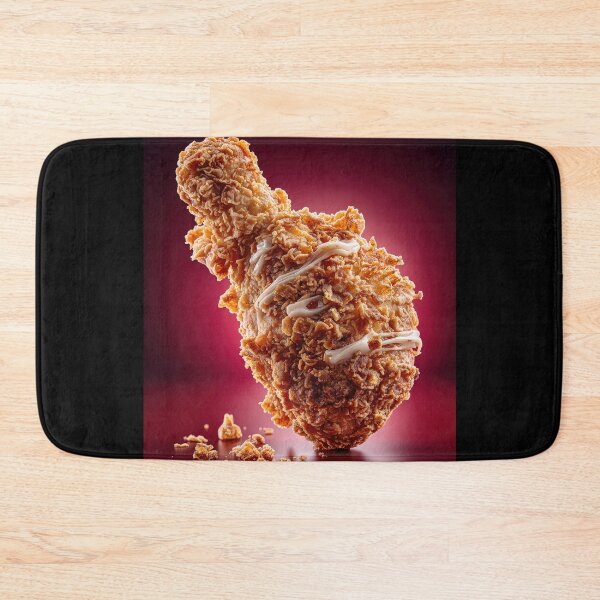 Item preview, Golden Crispy Fried Chicken Drumstick | Crunchy Food Art | Crispy Comfort Food Illustration designed and sold by Grafititee.