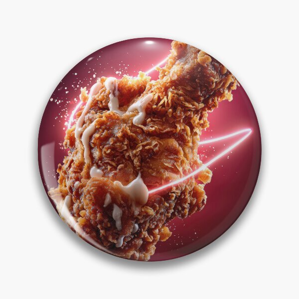 Item preview, Golden Crispy Fried Chicken Drumstick | Crunchy Food Art | Crispy Comfort Food Illustration designed and sold by Grafititee.