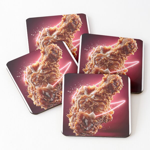 Item preview, Golden Crispy Fried Chicken Drumstick | Crunchy Food Art | Crispy Comfort Food Illustration designed and sold by Grafititee.