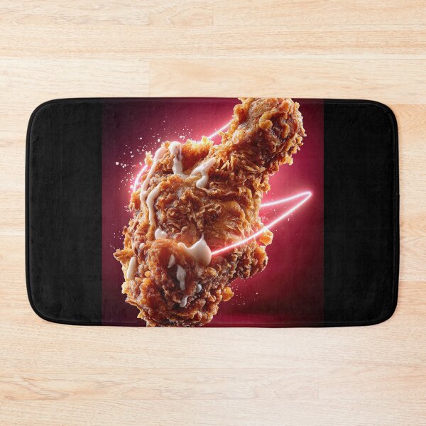 Item preview, Golden Crispy Fried Chicken Drumstick | Crunchy Food Art | Crispy Comfort Food Illustration designed and sold by Grafititee.