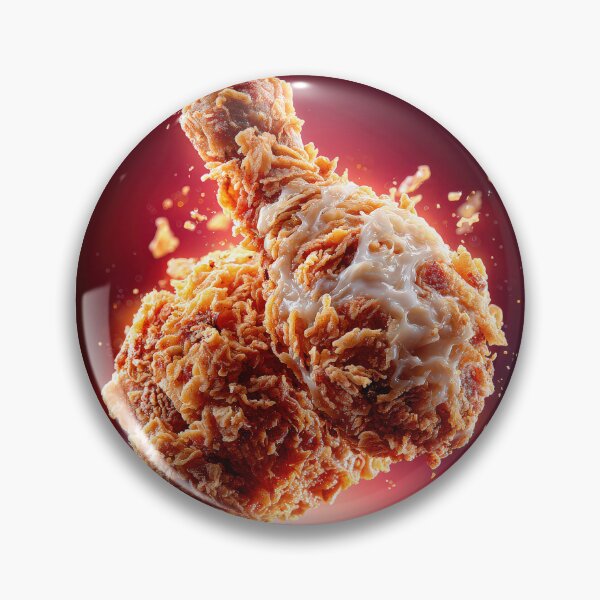 Item preview, Golden Crispy Fried Chicken Drumstick | Crunchy Food Art | Crispy Comfort Food Illustration designed and sold by Grafititee.