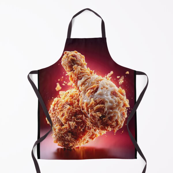 Item preview, Golden Crispy Fried Chicken Drumstick | Crunchy Food Art | Crispy Comfort Food Illustration designed and sold by Grafititee.