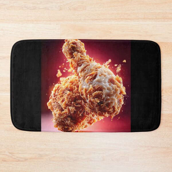 Item preview, Golden Crispy Fried Chicken Drumstick | Crunchy Food Art | Crispy Comfort Food Illustration designed and sold by Grafititee.