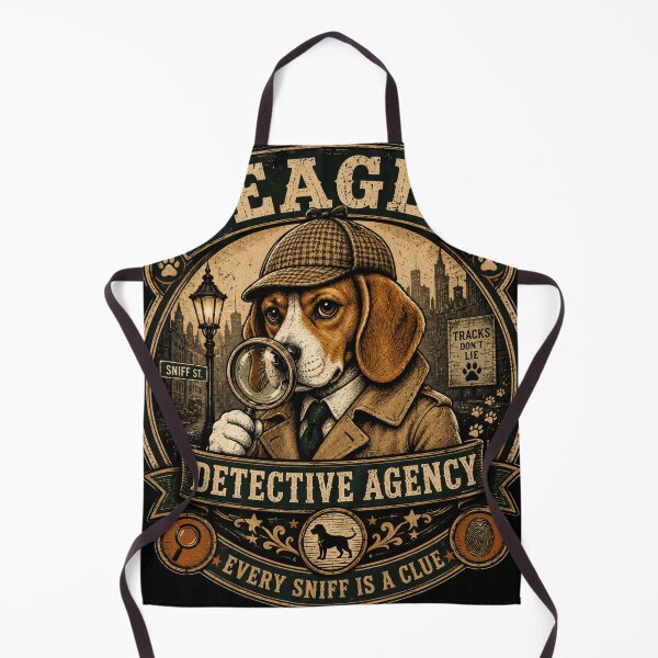 Item preview, Beagle Detective Agency Vintage Funny Dog Lover Retro Badge T-Shirt designed and sold by TeeVibeHaus.