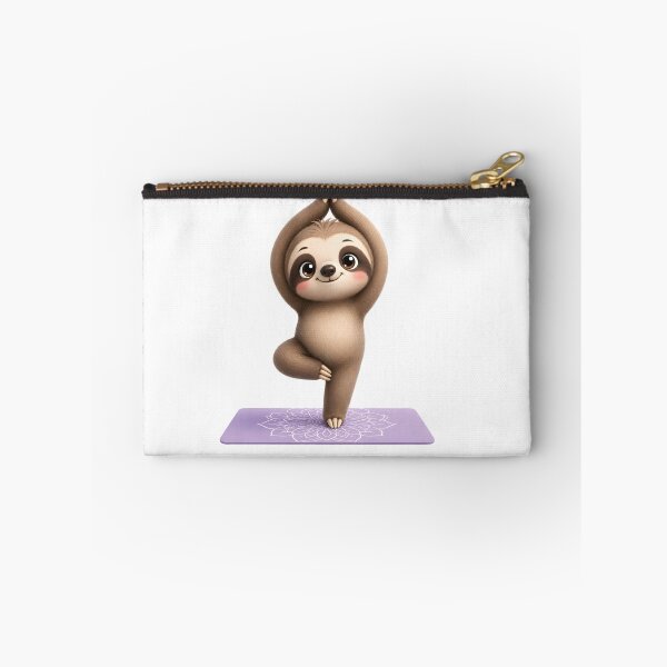Item preview, Cute Sloth Yoga – Kawaii Cartoon Illustration designed and sold by Halbeskilo.