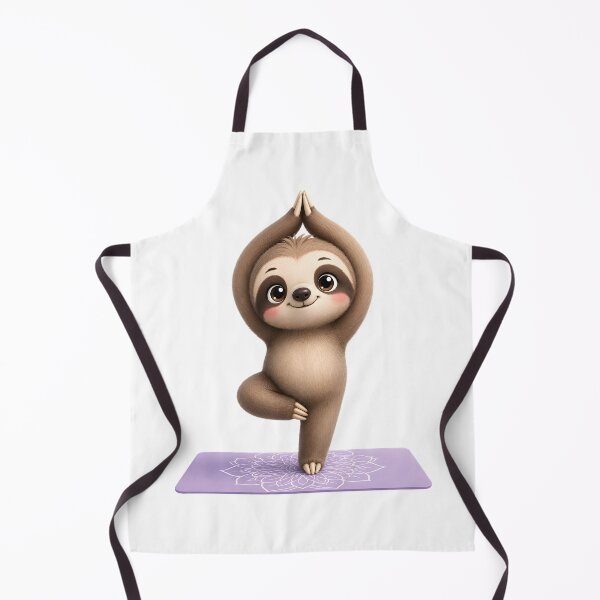 Item preview, Cute Sloth Yoga – Kawaii Cartoon Illustration designed and sold by Halbeskilo.
