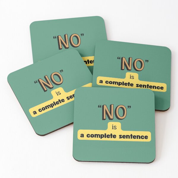Item preview, NO is a complete sentence design designed and sold by hypnoses.