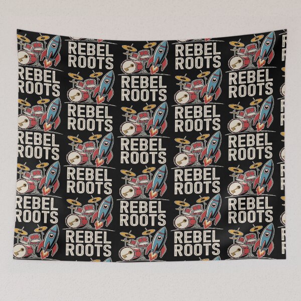 Item preview, Retro Rebel Drummer Band Design designed and sold by Taans-Creation.
