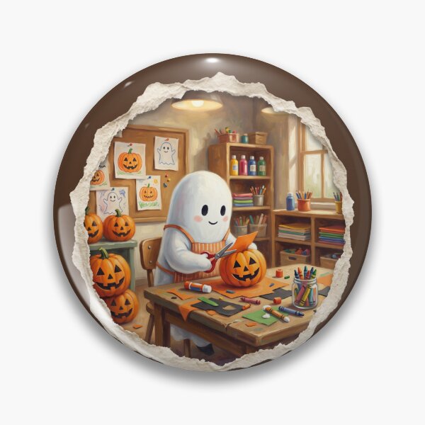 Item preview, Crafty Pumpkin Ghost designed and sold by Tiffany Roy.