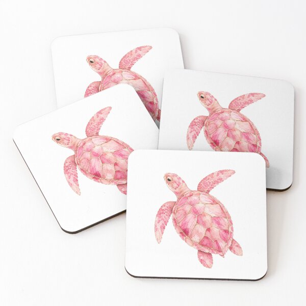 Item preview,  Blush Pink Sea Turtle with Gold Accents designed and sold by SOUFIANE1991.