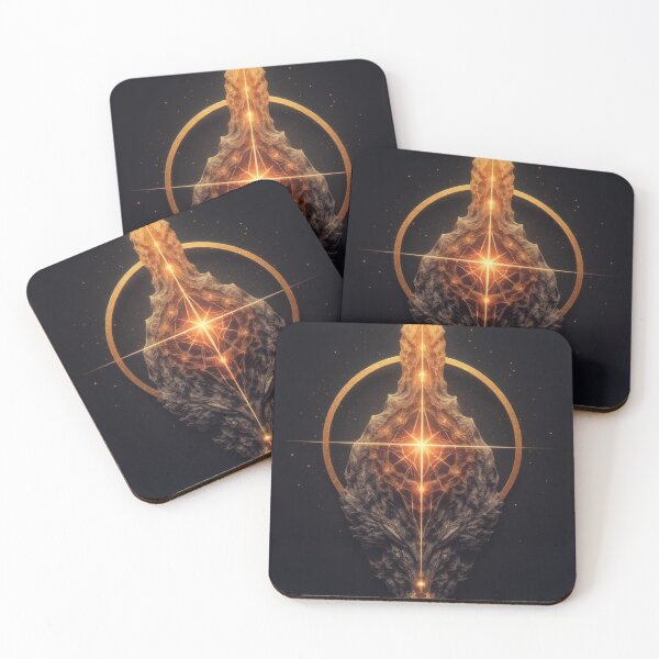 Item preview, Golden spire in cosmic light designed and sold by Mianku | Für das Leben.