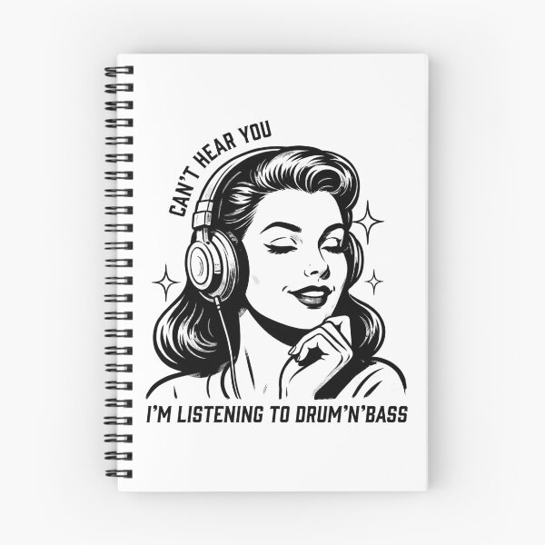Item preview, Can't Hear You I'm Listening to Drum & Bass Vintage Pop Art Design designed and sold by paulo silveira.