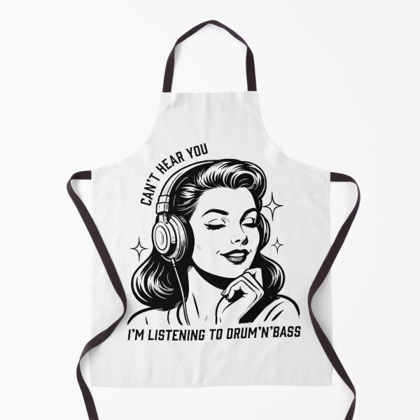 Item preview, Can't Hear You I'm Listening to Drum & Bass Vintage Pop Art Design designed and sold by paulo silveira.