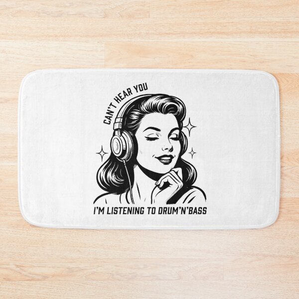 Item preview, Can't Hear You I'm Listening to Drum & Bass Vintage Pop Art Design designed and sold by paulo silveira.