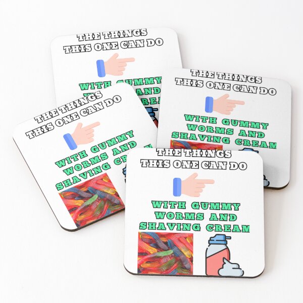 Item preview, The things this one can do with gummy worms and shaving cream designed and sold by Goode-sense2025.