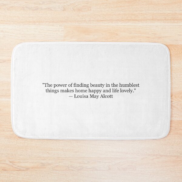 Item preview, Louisa May Alcott "The Power of Finding Beauty in the Humblest Things" Quote | Literary Typography | Cottagecore Book Lover Gift designed and sold by The Prose Atelier.