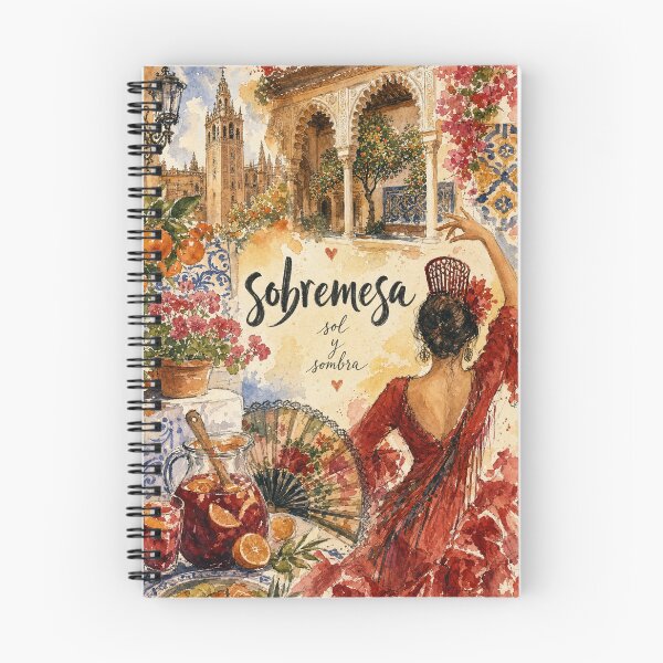 Item preview, Watercolor Seville Spain - Sobremesa Travel Art Collage designed and sold by VisualArtsOasis.