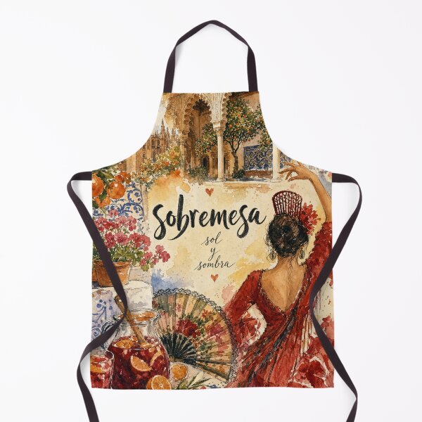 Item preview, Watercolor Seville Spain - Sobremesa Travel Art Collage designed and sold by VisualArtsOasis.