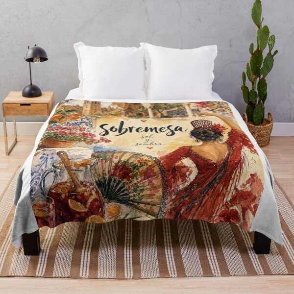 Item preview, Watercolor Seville Spain - Sobremesa Travel Art Collage designed and sold by VisualArtsOasis.