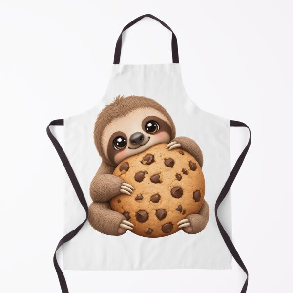 Item preview, Cute Sloth Cookie – Kawaii Cartoon Illustration designed and sold by Halbeskilo.