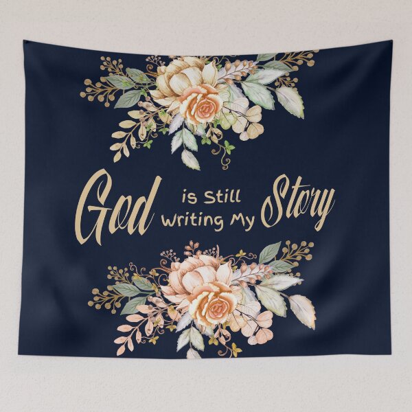 Item preview, God Is Still Writing My Story Pillow Cover – Farmhouse Christian Home Decor designed and sold by JCozycorner.