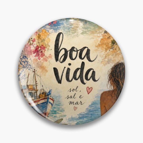 Item preview, Boa Vida Algarve Portugal - Watercolor Travel Collage designed and sold by VisualArtsOasis.