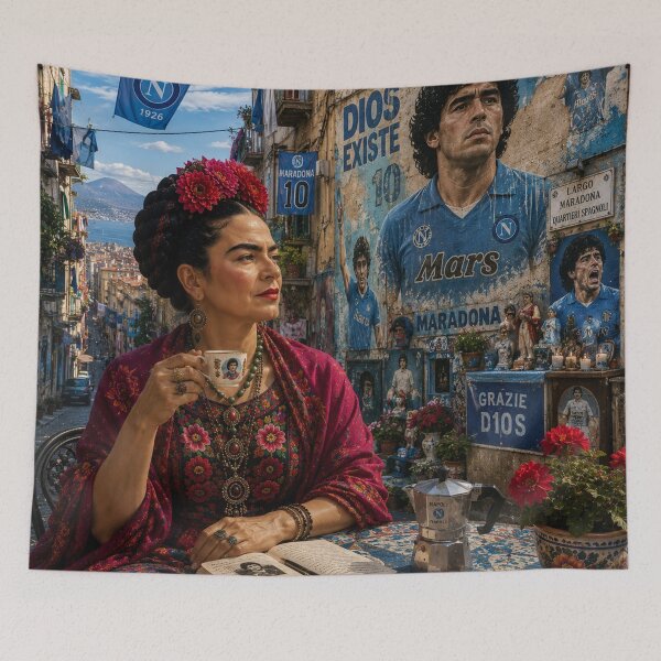 Item preview, Napoles Maradona Frida Kahlo designed and sold by Muycote.