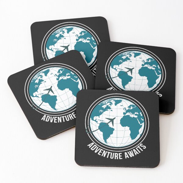 Item preview, Adventure Awaits Travel Globe Airplane Adventure Design designed and sold by MadeByMira.